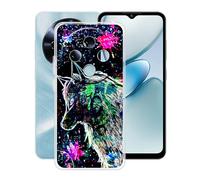 HGJTFANY Funda para Oukitel C5 (6.52"), Ultrafino Transparente Silicone Antichoque Cover Case, para Oukitel C5 Carcasa Anti Rasguño Suave TPU - XT113