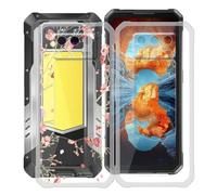 HGJTFANY Funda para Oukitel WP100 Titan (6.80"), Ultrafina Transparente Suave Silicone Antichoque Funda, Anti Rasguño TPU Bumper Carcasa para Oukitel WP100 Titan - Clear + WM84
