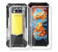 HGJTFANY Funda para Oukitel WP100 Titan (6.80"), Ultrafina Transparente Suave Silicone Antichoque Funda, Anti Rasguño TPU Bumper Carcasa para Oukitel WP100 Titan - Clear + Transparente
