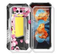 HGJTFANY Funda para Oukitel WP100 Titan (6.80"), Ultrafina Transparente Suave Silicone Antichoque Funda, Anti Rasguño TPU Bumper Carcasa para Oukitel WP100 Titan - Clear + WM113