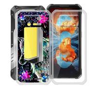 HGJTFANY Funda para Oukitel WP100 Titan (6.80"), Ultrafina Transparente Suave Silicone Antichoque Funda, Anti Rasguño TPU Bumper Carcasa para Oukitel WP100 Titan - Clear + XT113