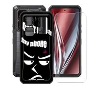 HGJTFANY Funda para Oukitel WP300 5G (6.80") + Cristal Templado Película, Negro Silicona Antivibración Cover Ultrafina Suave TPU Anti-caída Carcasa para Oukitel WP300 5G -XT120B
