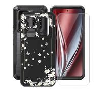 HGJTFANY Funda para Oukitel WP300 5G (6.80") + Cristal Templado Película, Negro Silicona Antivibración Cover Ultrafina Suave TPU Anti-caída Carcasa para Oukitel WP300 5G -Disperso