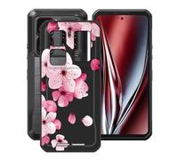 HGJTFANY Funda para Oukitel WP300 5G (6.80"), Ultrafina TPU Bumper Phone Case Negro Suave Silicone Antiarañazos Carcasa para Oukitel WP300 5G Funda - Flor de durazno