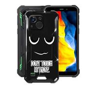 HGJTFANY Funda para Oukitel WP32 (5.93"), Ultrafina Negro Silicone Protectora Carcasa [Antivibración X Antiarañazos] Suave TPU Bumper Caso Case para Oukitel WP32 - DUO6