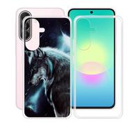 HGJTFANY Funda para Samsung Galaxy A27 (6.70"), 2 Piezas Ultrafina Suave Silicone Antichoque Case, Transparente Anti Rasguño TPU Bumper Carcasa para Samsung Galaxy A27 - Clear + Soledad
