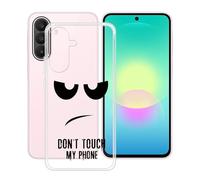 HGJTFANY Funda para Samsung Galaxy A27 (6.70"), Ultrafino Transparente Silicone Antichoque Cover Case, Suave TPU Anti Rasguño Carcasa para Samsung Galaxy A27 - No me toques