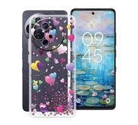 HGJTFANY Funda para TCL 50 Pro NxtPaper 5G (6.8"), Ultrafino Clear Suave Silicone Antichoque Funda, Anti Rasguño TPU Bumper Carcasa para TCL 50 Pro NxtPaper 5G - Globo Rosa