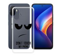HGJTFANY Funda para TCL K70 XE (6.80"), Ultrafino Transparente Silicone Antichoque Cover Case, Suave TPU Anti Rasguño Carcasa para TCL K70 XE - No me toques
