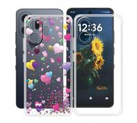 HGJTFANY Funda para TCL NxtPaper 70 Pro (6.90"), Ultrafina Transparente Suave Silicone Antichoque Funda, Anti Rasguño TPU Bumper Carcasa para TCL NxtPaper 70 Pro - Clear + YQ29