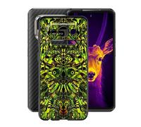 HGJTFANY Funda para Ulefone Armor 25T (6.78"), Ultrafina TPU Bumper Phone Case Negro Suave Silicone Antiarañazos Carcasa para Ulefone Armor 25T Funda - Duende Verde