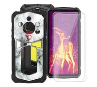 HGJTFANY Funda para Ulefone Armor 29 Pro (6.67") + 2 x Cristal Templado Película, Negro Silicona Antichoque Cover Ultrafina Suave TPU Anti-caída Carcasa para Ulefone Armor 29 Pro - Mármol