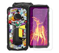 HGJTFANY Funda para Ulefone Armor 29 Pro (6.67") + Cristal Templado Película, Negro Silicona Antivibración Cover Ultrafina Suave TPU Anti-caída Carcasa para Ulefone Armor 29 Pro -XS40