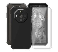 HGJTFANY Funda para Ulefone Armor X16 Pro (6.56") + 3 x Cristal Templado Película, Negro Silicona Antichoque Cover Ultrafina Suave TPU Anti-caída Carcasa para Ulefone Armor X16 Pro - Negro
