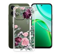 HGJTFANY Funda para Vivo T5x (6.76"), Ultrafino Transparente Silicone Antichoque Cover Case, para Vivo T5x Carcasa Anti Rasguño Suave TPU - YQ12