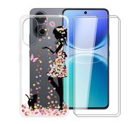 HGJTFANY Funda para Vivo V70 Lite + 2 x Cristal Templado - WM49