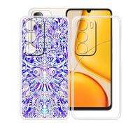 HGJTFANY Funda para Vivo Y50e (6.74"), Ultrafina Transparente Suave Silicone Antichoque Funda, Anti Rasguño TPU Bumper Carcasa para Vivo Y50e - Clear + XT118