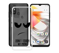HGJTFANY Funda para ZTE Nubia A76 (6.50"), Ultrafino Transparente Silicone Antichoque Cover Case, Suave TPU Anti Rasguño Carcasa para ZTE Nubia A76 - No me toques