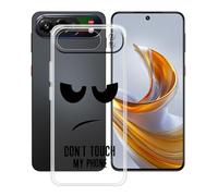HGJTFANY Funda para ZTE Nubia Air Pro (6.77"), Ultrafino Transparente Silicone Antichoque Cover Case, Suave TPU Anti Rasguño Carcasa para ZTE Nubia Air Pro - No me toques