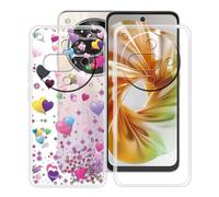 HGJTFANY Funda para ZTE Nubia Focus 2 5G (6.70"), Ultrafina Transparente Suave Silicone Antichoque Funda, Anti Rasguño TPU Bumper Carcasa para ZTE Nubia Focus 2 5G - Clear + YQ29