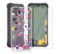 HGJTFANY TPU Funda para CUBOT Kingkong ES5 con Cristal Templado - YQ29 | Anti Rasguño Protector de pantalla, Transparente Antichoque Case, Suave Silicone Carcasa para CUBOT KingKong ES5 6.88 IN