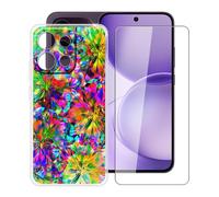 HGJTFANY TPU Funda para OPPO Reno16 FS con Cristal Templado - XT117