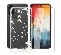 HGJTFANY TPU Funda para TCL K70 NXTpaper con Cristal Templado - WM91 | Anti Rasguño Protector de pantalla, Transparente Antichoque Case, Suave Silicone Carcasa para TCL K70 NXTpaper 6.75 IN