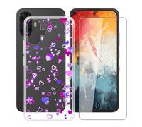 HGJTFANY TPU Funda para TCL K70 NXTpaper con Cristal Templado - XT123 | Anti Rasguño Protector de pantalla, Transparente Antichoque Case, Suave Silicone Carcasa para TCL K70 NXTpaper 6.75 IN