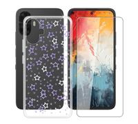 HGJTFANY TPU Funda para TCL K70 NXTpaper con Cristal Templado - XT35 | Anti Rasguño Protector de pantalla, Transparente Antichoque Case, Suave Silicone Carcasa para TCL K70 NXTpaper 6.75 IN