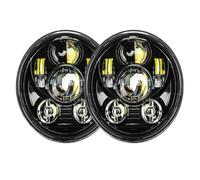 Hgkqbomb 2 Faros Delanteros LED De 5,75 Pulgadas Y 5 3/4 Pulgadas Para Dyna, Para Low, Para Rider, Para Super, Para Glide, Para Switch, Para Wide Para Glide. Faro Motocicleta Faro Delantero(2pcs F)