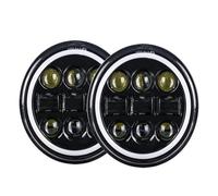 Hgkqbomb 2 Faros Delanteros LED De 5,75 Pulgadas Y 5 3/4 Pulgadas Para Dyna, Para Low, Para Rider, Para Super, Para Glide, Para Switch, Para Wide Para Glide. Faro Motocicleta Faro Delantero(2pcs G)