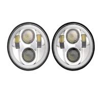 Hgkqbomb 2 Faros Delanteros LED De 5,75 Pulgadas Y 5 3/4 Pulgadas Para Dyna, Para Low, Para Rider, Para Super, Para Glide, Para Switch, Para Wide Para Glide. Faro Motocicleta Faro Delantero(2pcs C)
