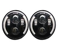 Hgkqbomb 2 Faros Delanteros LED De 5,75 Pulgadas Y 5 3/4 Pulgadas Para Softail Para Bad Para Boy Para Custom Para Deuce Para Springer Para Breakout Faro Motocicleta Faro Delantero(2pcs A)