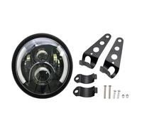 Hgkqbomb Faro LED De 7,5 Pulgadas Para Cafer Para Racer, Piezas De Lámpara De Faro LED Universal Para Motocicleta Blanca/ámbar Faro Motocicleta Faro Delantero(A full set)