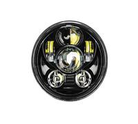 Hgkqbomb Faro LED Motocicleta 5,75 Pulgadas Para Victory Para Indian Para Scout 15-17 Para Victory Para Octane 2017 Proyector LED DRL 5 3/4 Pulgadas Faro Motocicleta Faro Delantero(5.75 black D)