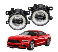 Hgkqbomb Faro Principal Montaje De Faros 2 Unidades Luces LED Antiniebla Para Parachoques Delantero Coche Conjunto Luz Diurna Ojo Ángel DRL 30W 12V Para Ford Para Mustang 2005-2015 2016 2017