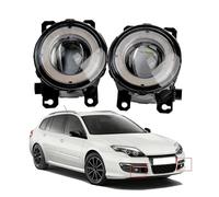 Hgkqbomb Faro Principal Montaje De Faros 2 X Conjunto De Luz LED Antiniebla Para Coche, Diurna Ojo Ángel DRL 30W 8000LM 12V Para Laguna 2005-2015 2014 2013 2012 2011 2010
