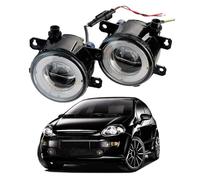 Hgkqbomb Faro Principal Montaje De Faros 2X30W Para Fiat Para Punto Para Evo 2010-2016 2017 Luz Antiniebla LED Coche Ojo Ángel DRL Lámpara Circulación Diurna H11