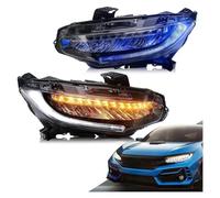 Hgkqbomb Faro Principal Montaje De Faros Faro LED Para Civic 10.ª Generación 2016 2017 2018 2019 2020 2021 StartUp Sedan Coupe Hatchback Tipo Para R Iluminación Switchback Señal Giro