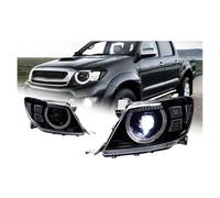 Hgkqbomb Faro Principal Montaje De Faros Lámpara Cabeza Para Toyota Para Hilux Para VIGO Faro LED 2007-2009 2010 2011 Faros DRL Señal Giro Luz De Carretera Proyector Ojo Ángel