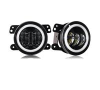 Hgkqbomb Faro Principal Montaje De Faros Luces Antiniebla Conducción Delanteras LED Redondas 4 Pulgadas Para Jeep Para Grand Para Cherokee 2011-2013 Para Wrangler Para JK 2007-2018 2017 2016 2015