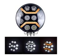Hgkqbomb Faro Principal Montaje De Faros Para Parachoques Coche Todoterreno Faro Delantero 9 Pulgadas Y 120W Para Jeep JK Para 4RUNNER SUV 4WD 4X4 Luz LED Trabajo Camioneta Faros Antiniebla