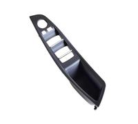 Hgkqbomb Manilla Puerta Interior Para Serie 5 F10 F11 Volante A Izquierda LHD Cubierta Panel Manija Puerta Interior Gris Beige Negro Rojo Marrón Ostra Tirador Puerta(Black-Panel)