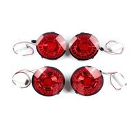 Hgkqbomb Para Chevrolet Para Corvette Para C6 Z06 ZR1 2005 2006 2007 2008 2009 2010 2011 2012 2013 Luz Trasera Izquierda Y Derecha Freno Trasero 4PCS Faro Trasero