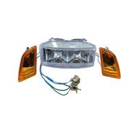 Hgkqbomb Para DIO50 Para AF17 Para AF18 Para AF25 Luces Motocicleta Faros Luces Señal Giro Indicadores Luz Dobles Faro Motocicleta Faro Delantero(Dual headlights A)