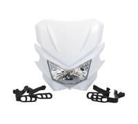 Hgkqbomb Para Para Klx250 Para KLX 150 450 Placa De Faro De Motocicleta Motocross Faro Universal Accesorios Faros Motocicleta Tierra Para Enduro Faro Motocicleta Faro Delantero(Blanco)