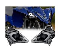 Hgkqbomb Para Raptor 700 700R Para YFZ450 Para YFZ450R Para YFZ450X Para Wolverine 450 350 2006-2022 DRL LED Faros Delanteros Ajustables Luz Señal Giro Faro Motocicleta Faro Delantero(2PCS BLACK)