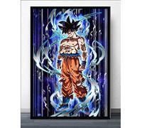 HGlSG DIY Pintar por números Goku Japanese Anime Manga Ultra Instinct Pintar por nuimeros Lienzo con Pincel y Pintura acrílica Pintura por números para Adultos pintur 40x60cm(Sin Marco)