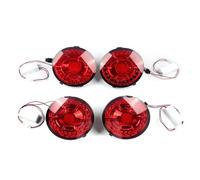 HGMGFYCX Luces Traseras LED De 4 Piezas Para Chevrolet Para Corvette C6 2005-2013 2 Puertas Lente Roja Luz De Freno Trasera Lámpara De Señal