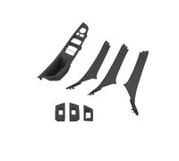 HGMGFYCX Panel De Reposabrazos Puertas Interiores Coche Para Serie 5 F10 F18, Manijas Interiores Puerta 51417225892 51427234428 51417225875 7 Unidades(Black)